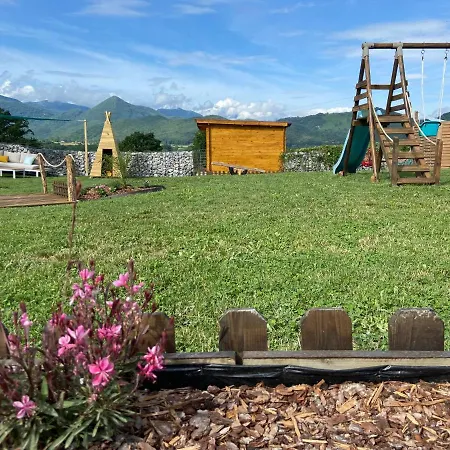 Jacuzzi, Terrain De Petanque Et Aire De Jeux Vue Sur Les Pyrenees Villa Seilhan