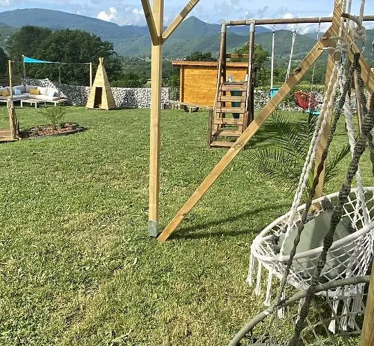 Villa Jacuzzi, Terrain De Petanque Et Aire De Jeux Vue Sur Les Pyrenees Seilhan